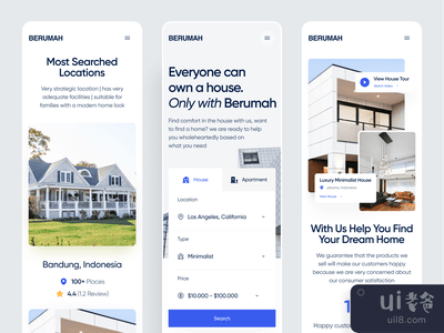 Berumah - 房地产登陆页面响应式(Berumah - Real Estate Landing Page Responsive)