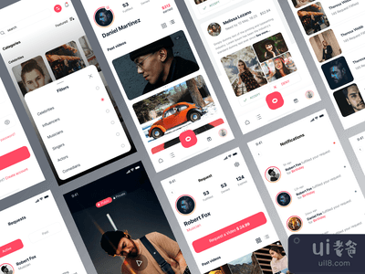 社交应用程序的用户界面/用户体验(Social  App UI / UX)