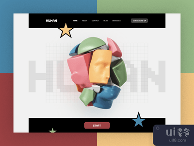 人类--网站概念(Human - website concept)