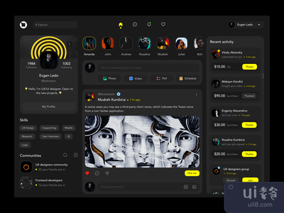 艺术家的社会媒体平台(Social Media Platform for Artists)