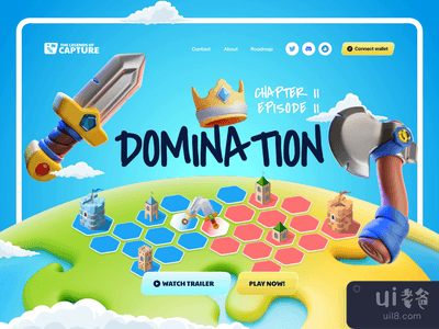 NFT免费游戏 - 着陆页(NFT Free 2 Play Game - Landing Page)