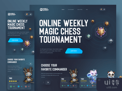 在线竞技游戏网站(Online Tournament Game website)