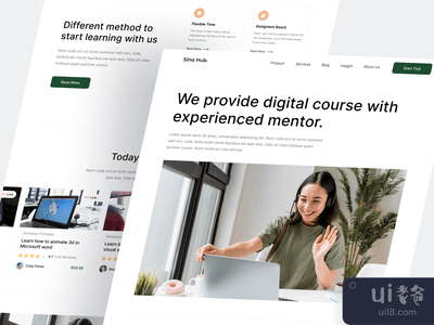Sinahub - 在线课程登陆页(Sinahub - Online Course Landingpage)