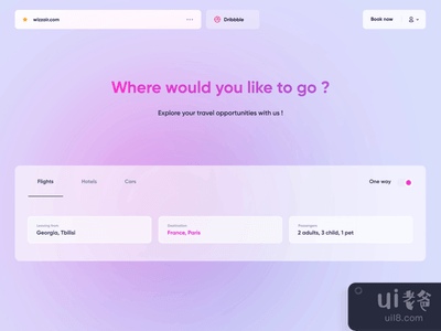 Wizzair网页的重新设计和交互动画（非官方的）(Wizzair webpage redesign and interaction animation(unofficial))