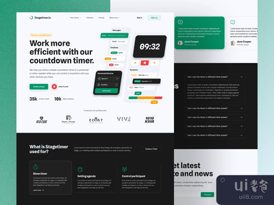 Internshiptimer - 网站设计(Stagetimer - Website Design)