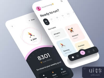 习惯跟踪器应用设计(Habit Tracker App Design)
