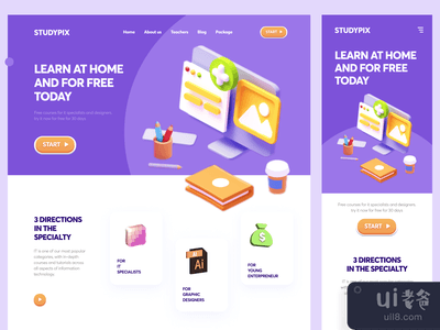 StudyPix - Webflow网站(StudyPix - Webflow Website)