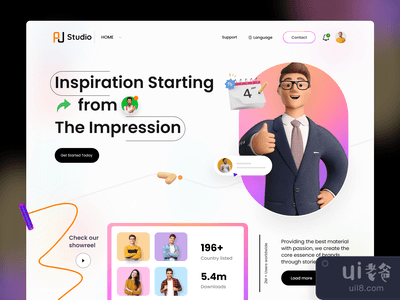 增长你的技能登陆页概念(Grow Your Skill Landing Page Concept)