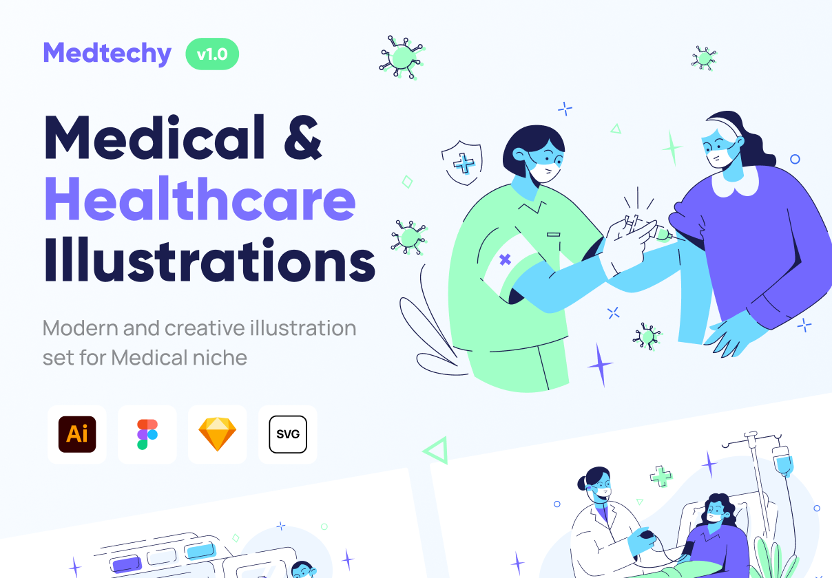 Medtechy - 医疗和保健插图集 (Medtechy - Medical & Healthca