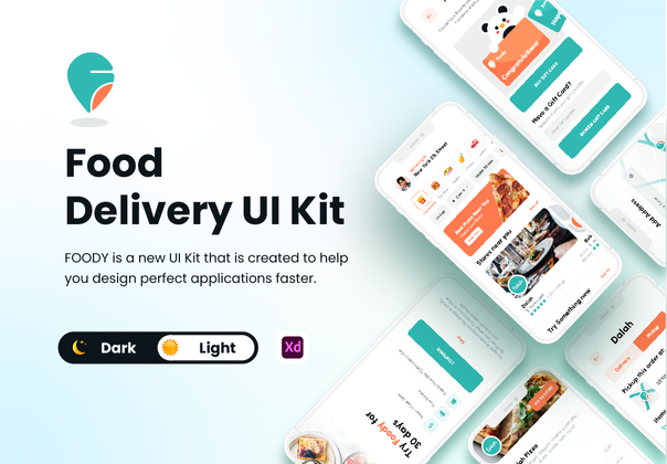 食品配送UI套件 - FOODY (Food Delivery UI Kit - FOODY)