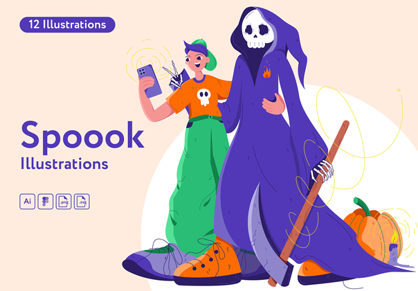 Spoook插图 (Spoook Illustrations)