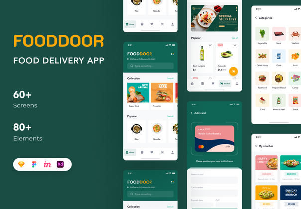 Fooddoor - 食品配送应用 (Fooddoor - Food delivery app)