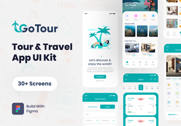 GoTour - 旅游和旅行应用程序 (GoTour - Tour & Travel App)