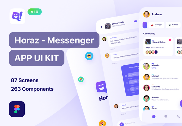 Horaz - 社区和个人通讯录应用UI Kit (Horaz - Community & Pers