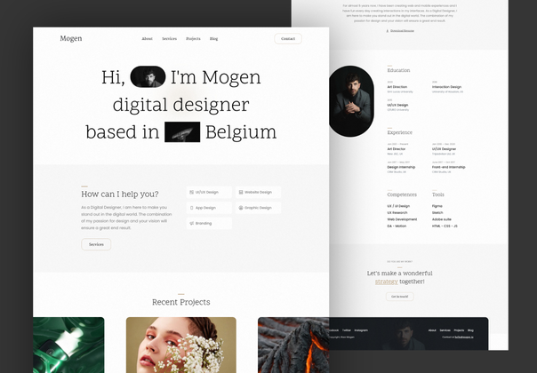 Mogen - 投资组合HTML模板 (Mogen - Portfolio HTML Templat