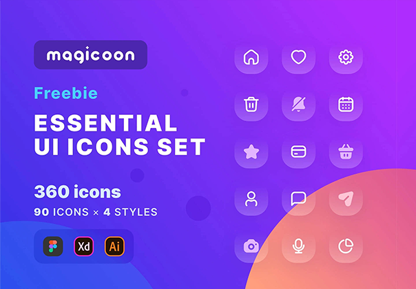 magicoon - 现代图标库 (magicoon - Modern Icons Library)