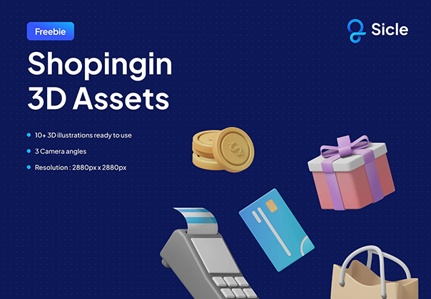 Shopingin - 3D插图包 (Shopingin - 3D Illustration Pac