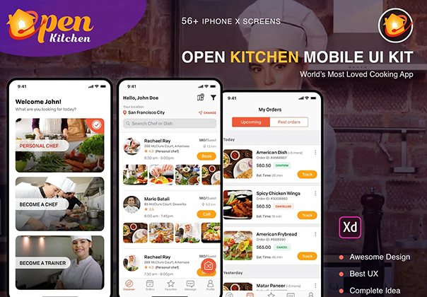开放式厨房移动应用程序 (Open Kitchen Mobile App)