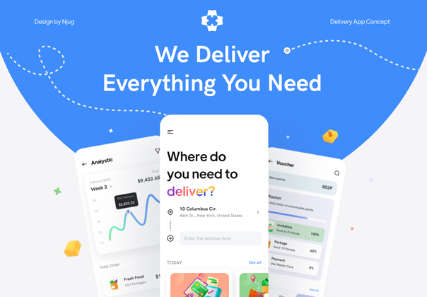 Deliking - 交付应用iOS Ui Kit (Deliking - Delivery App iOS Ui Kit)