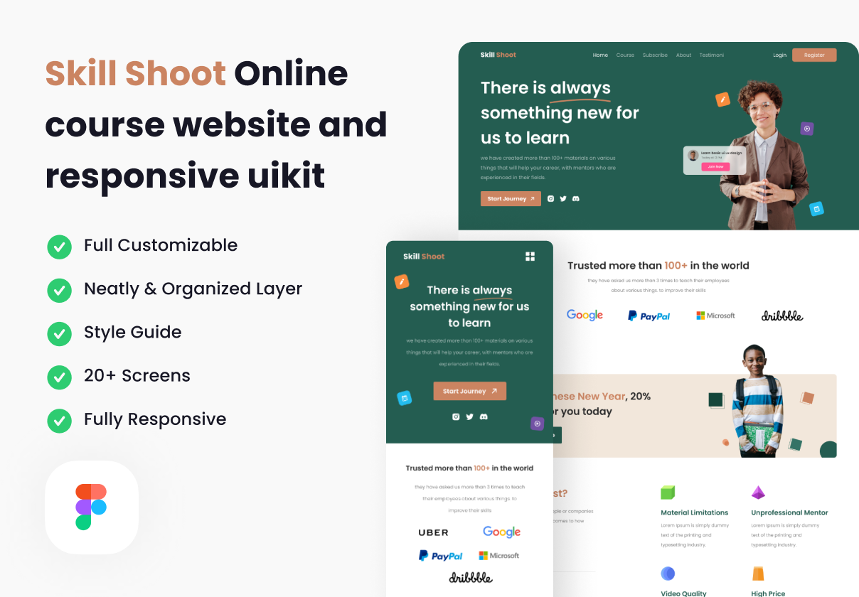 Skill Shoot - 在线课程网站和响应式uikit (Skill Shoot - Online course website and responsive uikit)