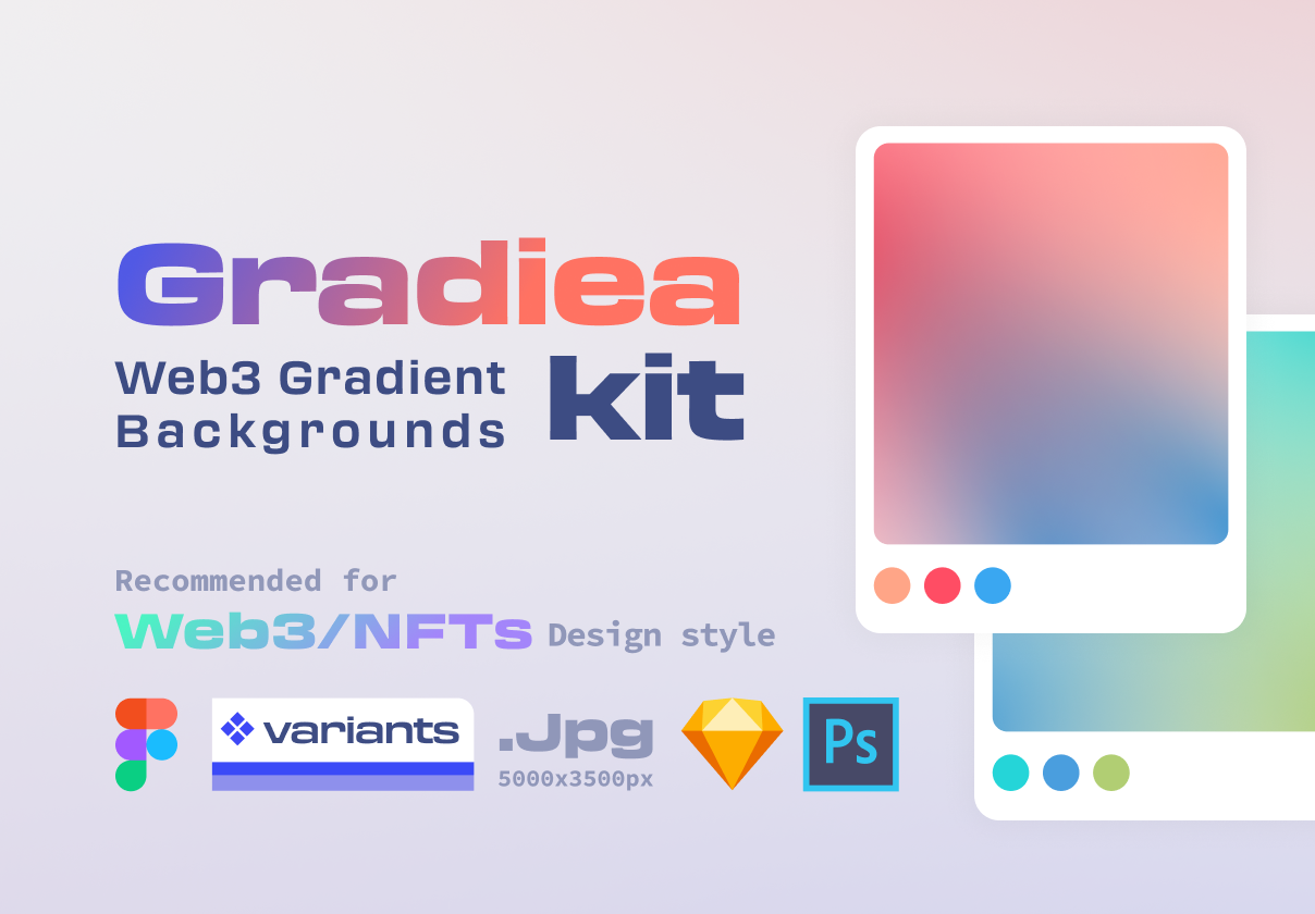 Gradiea Kit - Web3梯度背景 (Gradiea Kit - Web3 Gradient Backgrounds)