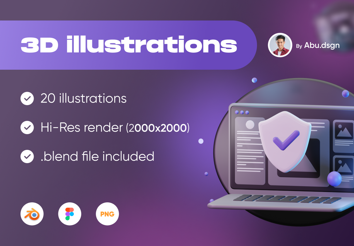 3D插图第一卷 (3D Illustrations vol.1)