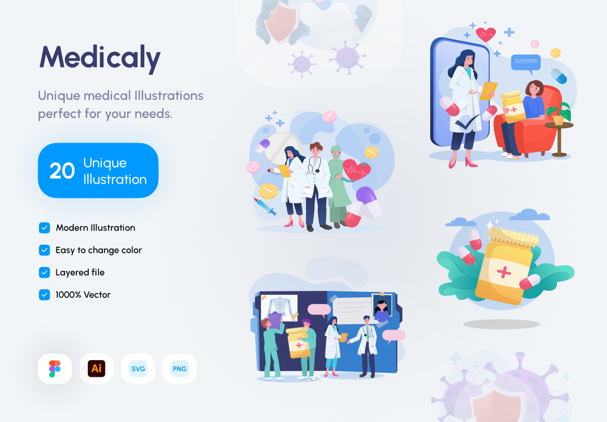 Medicaly - 医学插图包 (Medicaly - Medical Illustration Kit)