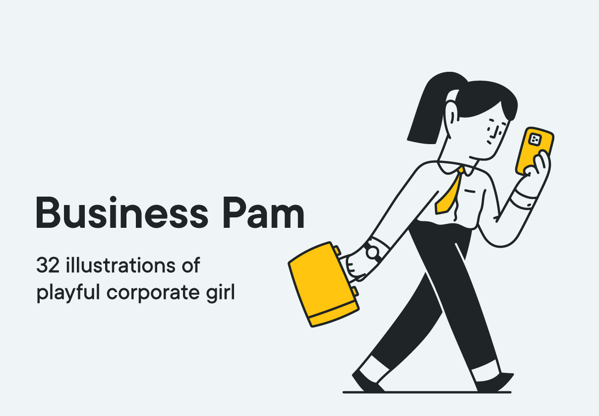 Business Pam - 插画包 (Business Pam - illustration pack)