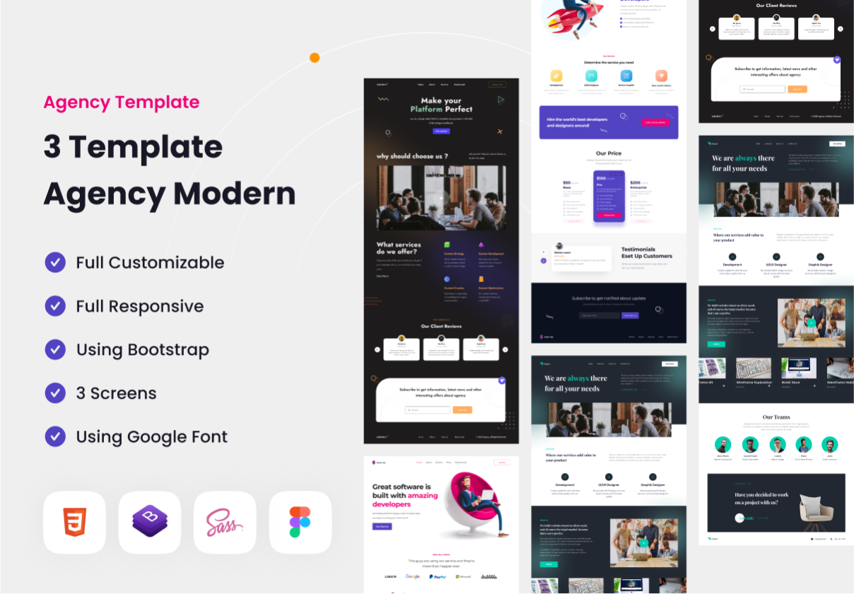 机构网站模板 (agency website template)