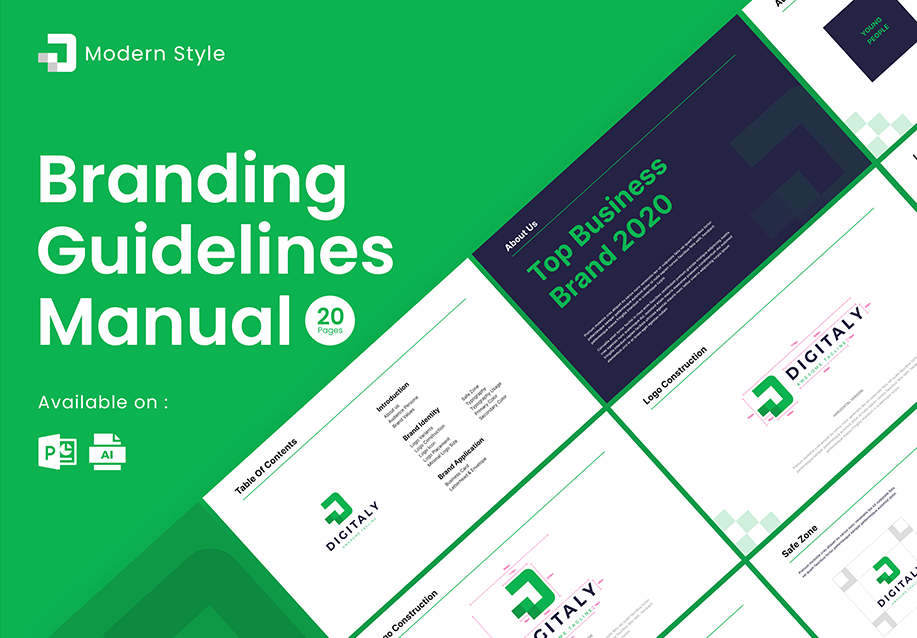 Digitaly Powerpoint品牌指南 (Digitaly Powerpoint Brand Guidelines)