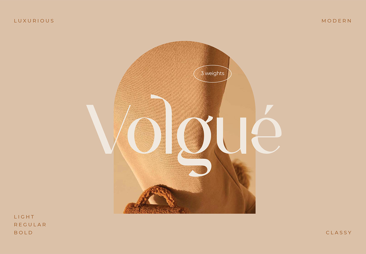 Volgue - 字体 (Volgue - Typeface)