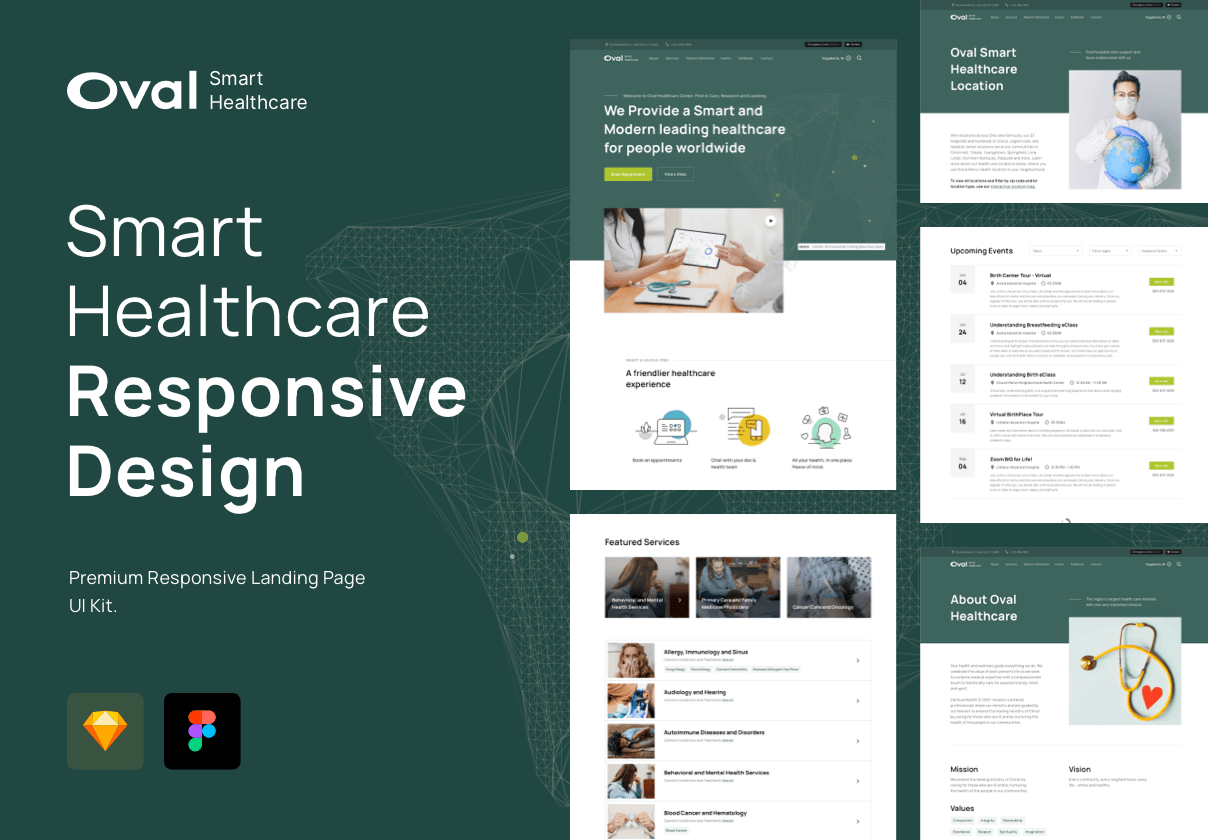 Oval Healthcare Landing Page Template (Oval Healthcare Landing Page Template)