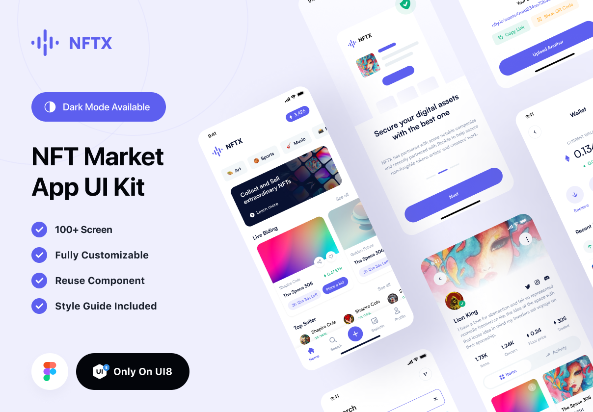 NFTX - NFT Market App UI Kit (NFTX - NFT Market App UI Kit)