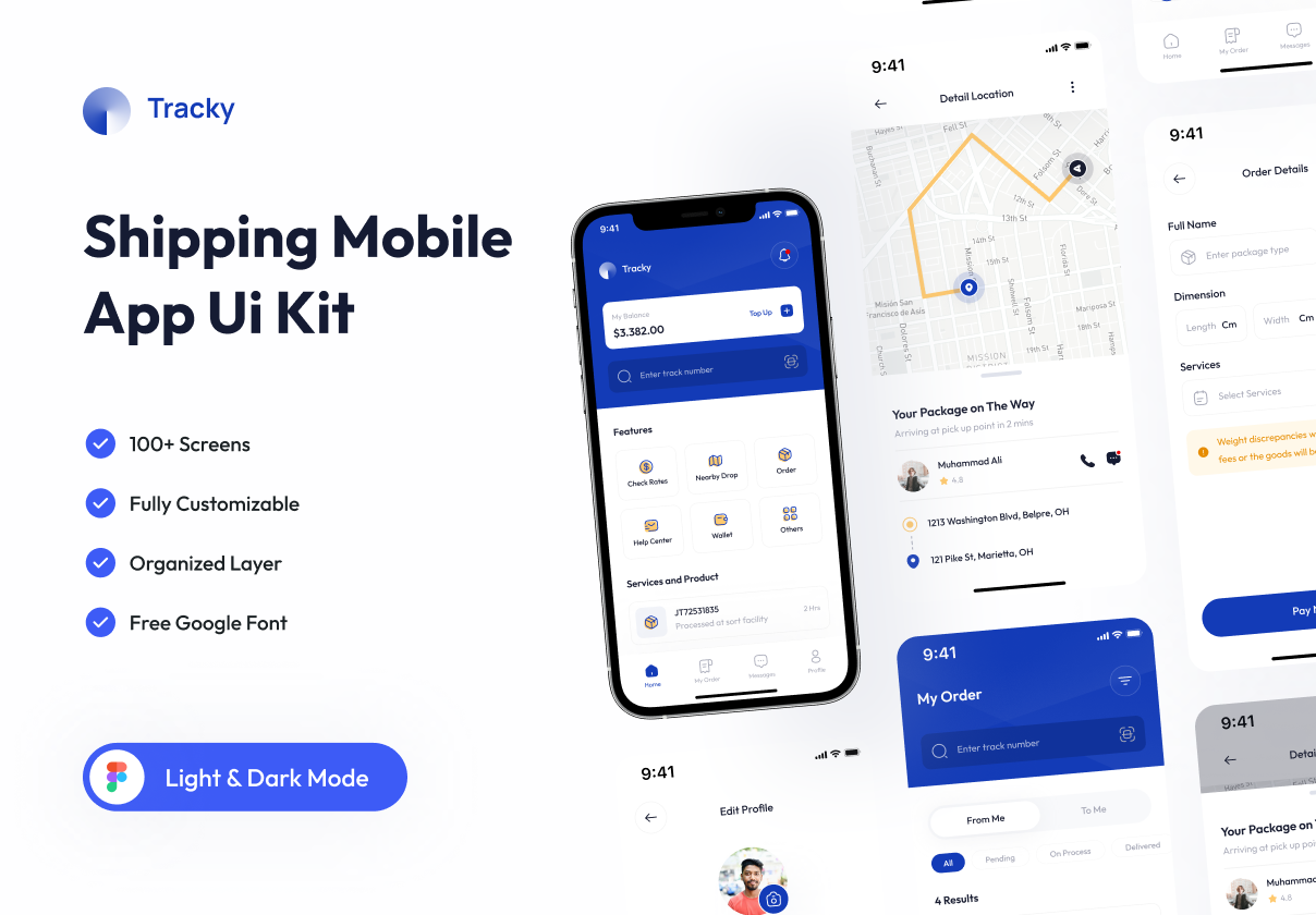 Tracky - 航运移动应用 (Tracky - Shipping Mobile App)
