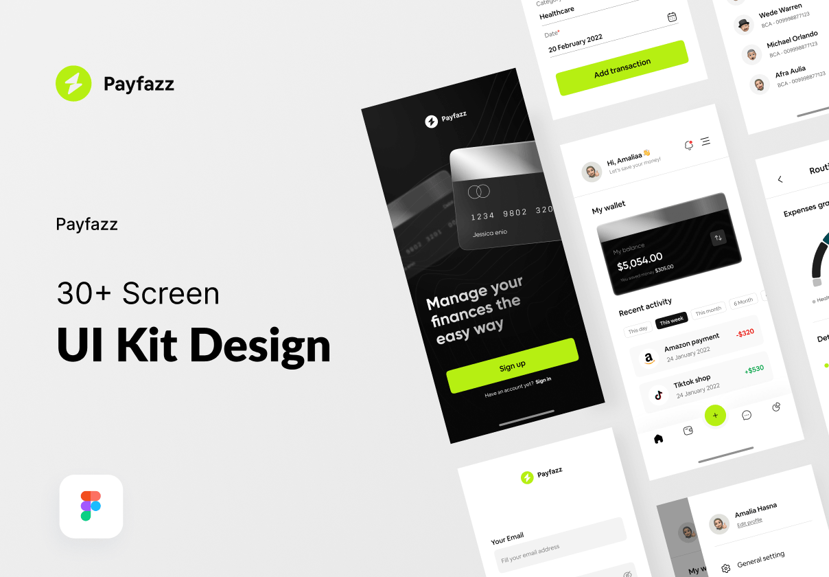 Payfazz - 资金管理员UI KIT (Payfazz - Money Manager UI KIT)