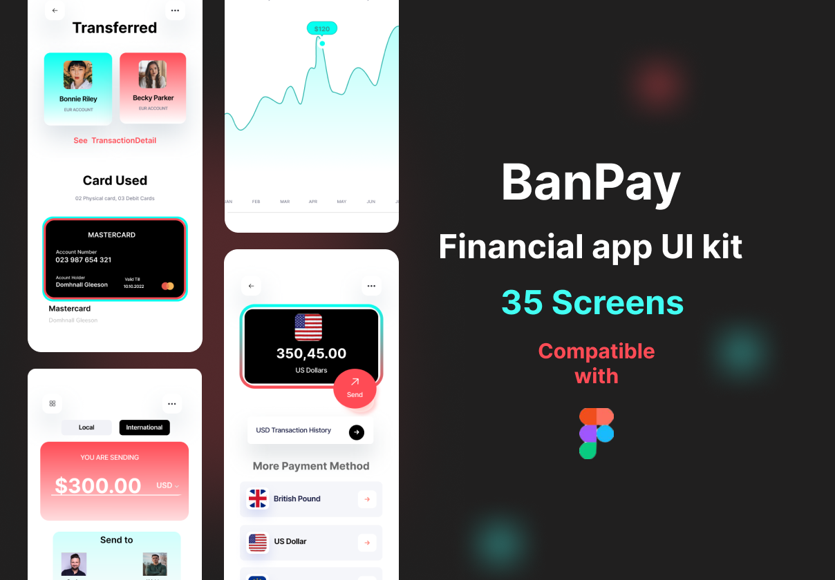 BanPay APP UI Kit 金融类APP UI Kit (BanPay APP UI Kit For Finance APP UI Kit)