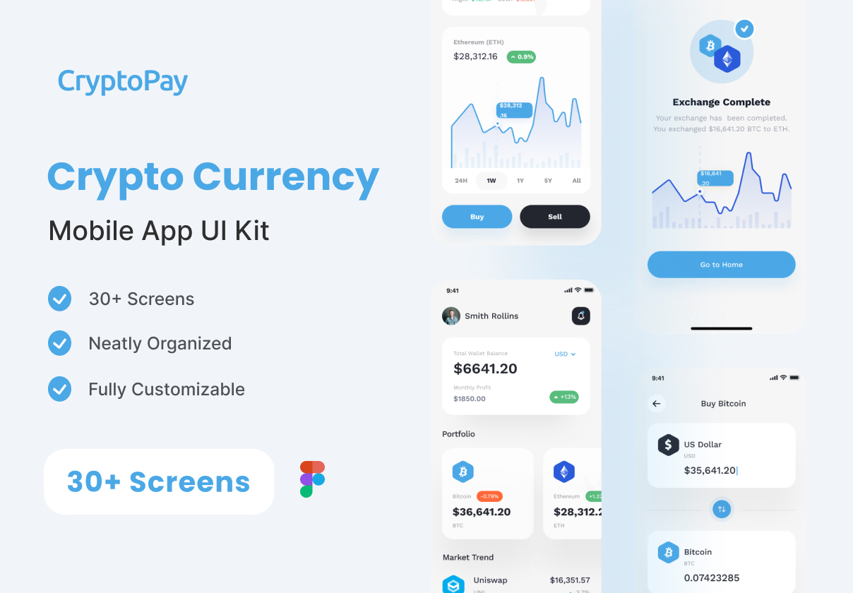Crypto Currency App UI Kit (Crypto Currency App UI Kit)