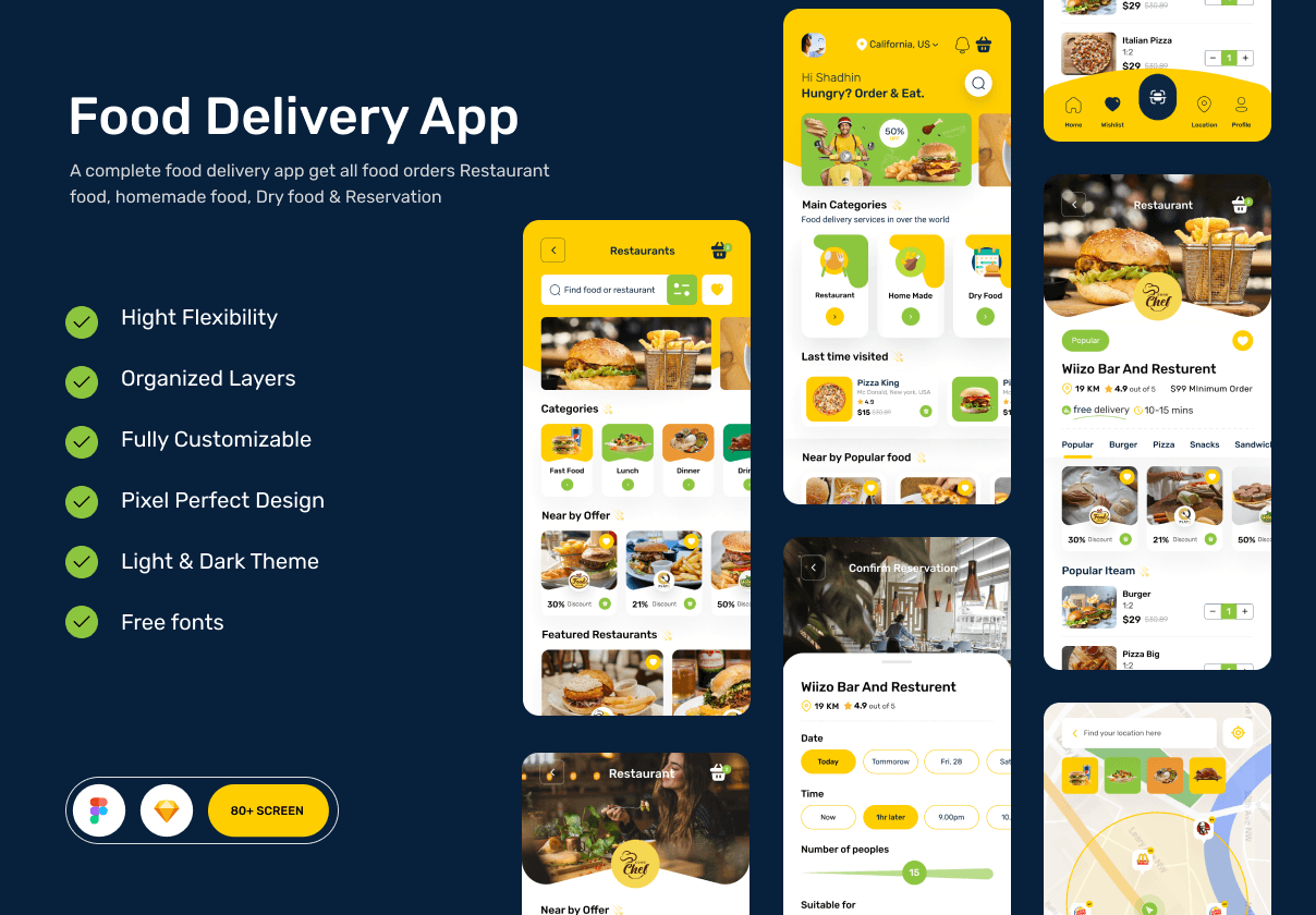 食品配送应用 (Food Delivery App)