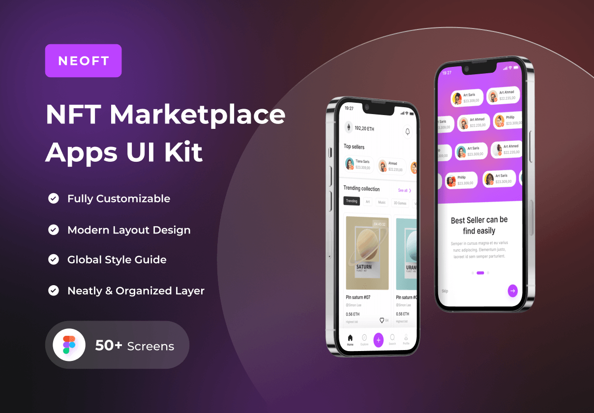NeoFT - NFT市场应用的UI工具包 (NeoFT - NFT Marketplace Apps UI Kit)