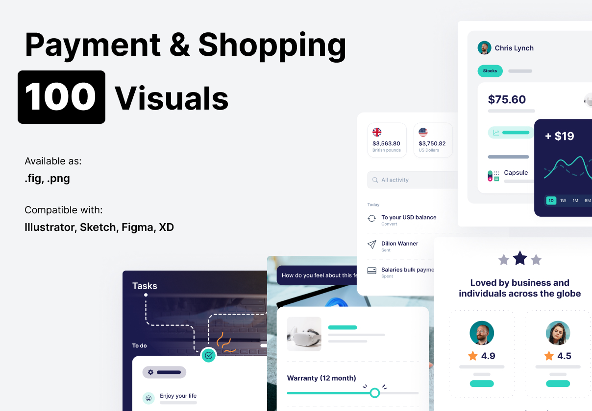 支付与购物视觉包 (Payment & Shopping Visuals Pack)