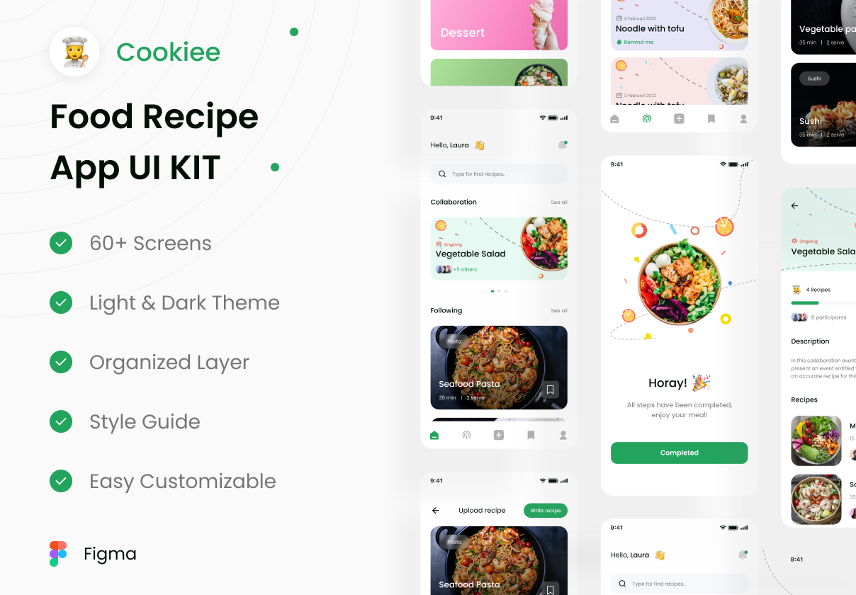 食品配方的UI KIT (Food Recipe UI KIT)