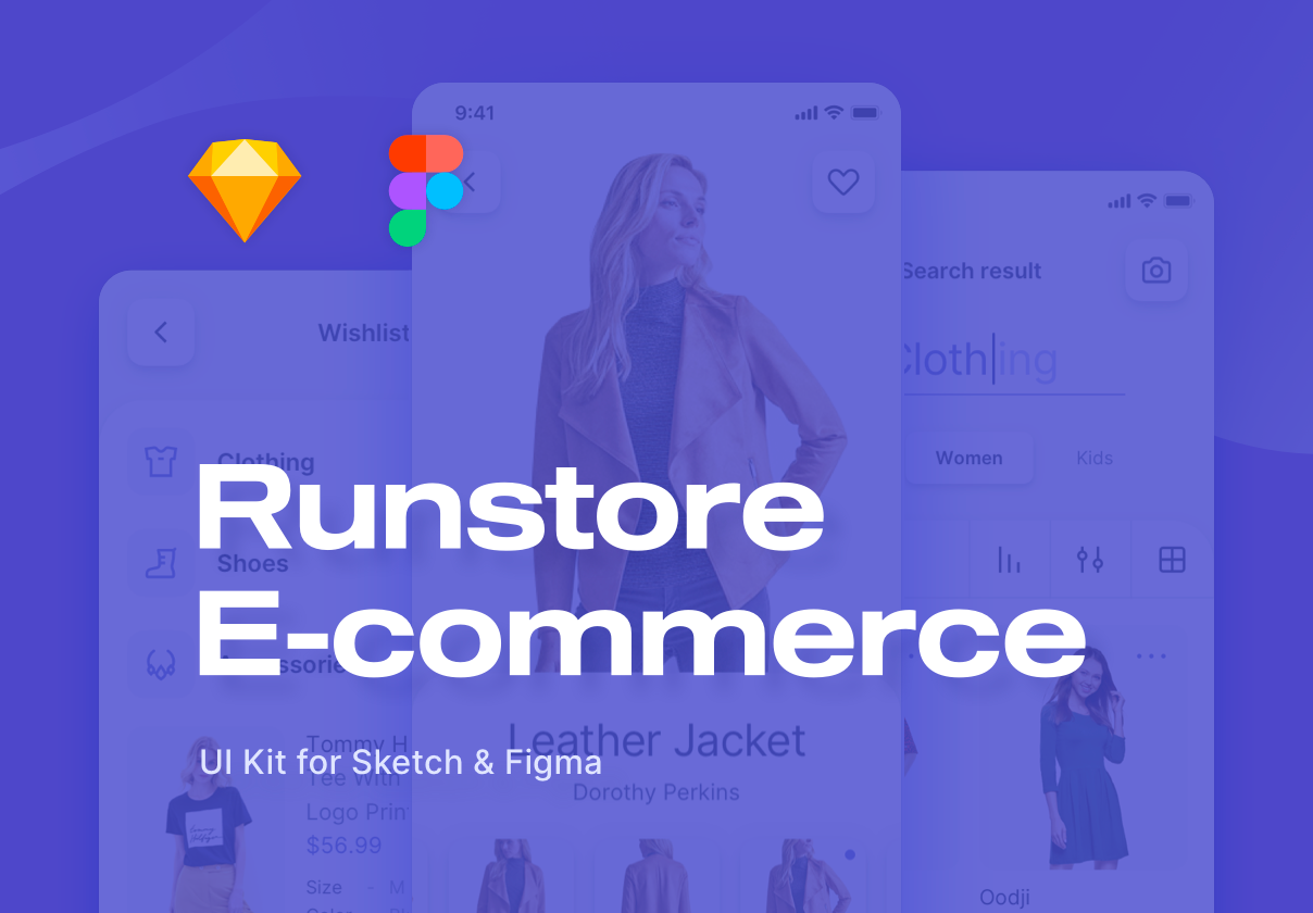 Runstore电子商务UI工具包 (Runstore E-commerce UI Kit)