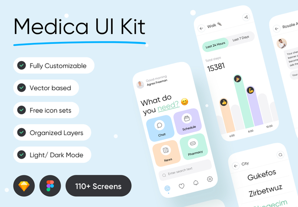 Medica - 医疗UI套件 (Medica - Medical UI Kit)