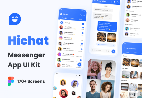 Hichat - Messenger App UI Kit (Hichat - Messenger App UI Kit)