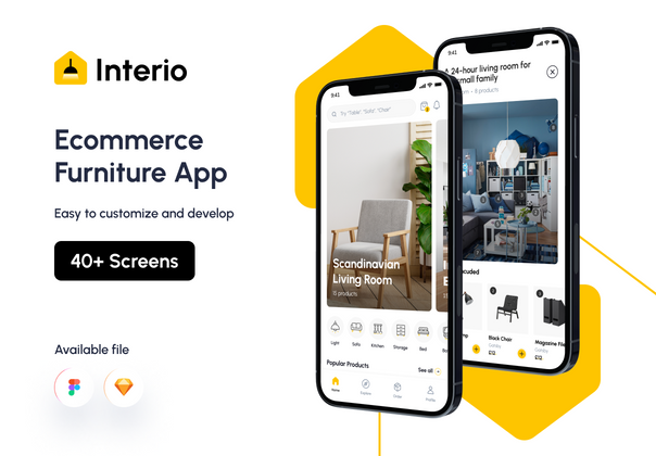 Interio电子商务家具应用 (Interio Ecommerce Furniture App)