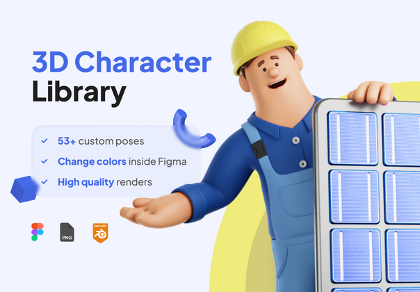 三维角色太阳能装置 (3D Character Solar Installment)