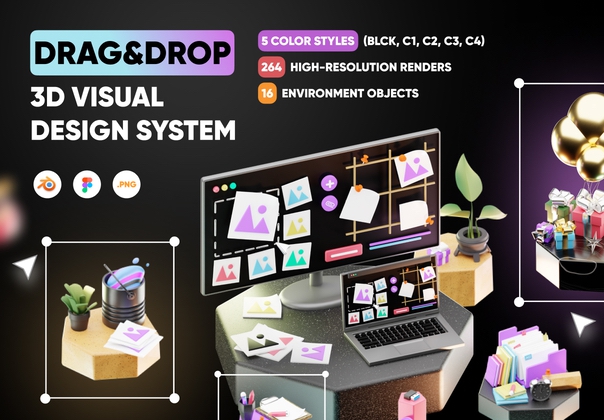 三维插图 V3.0 (3D Illustrations V3.0)