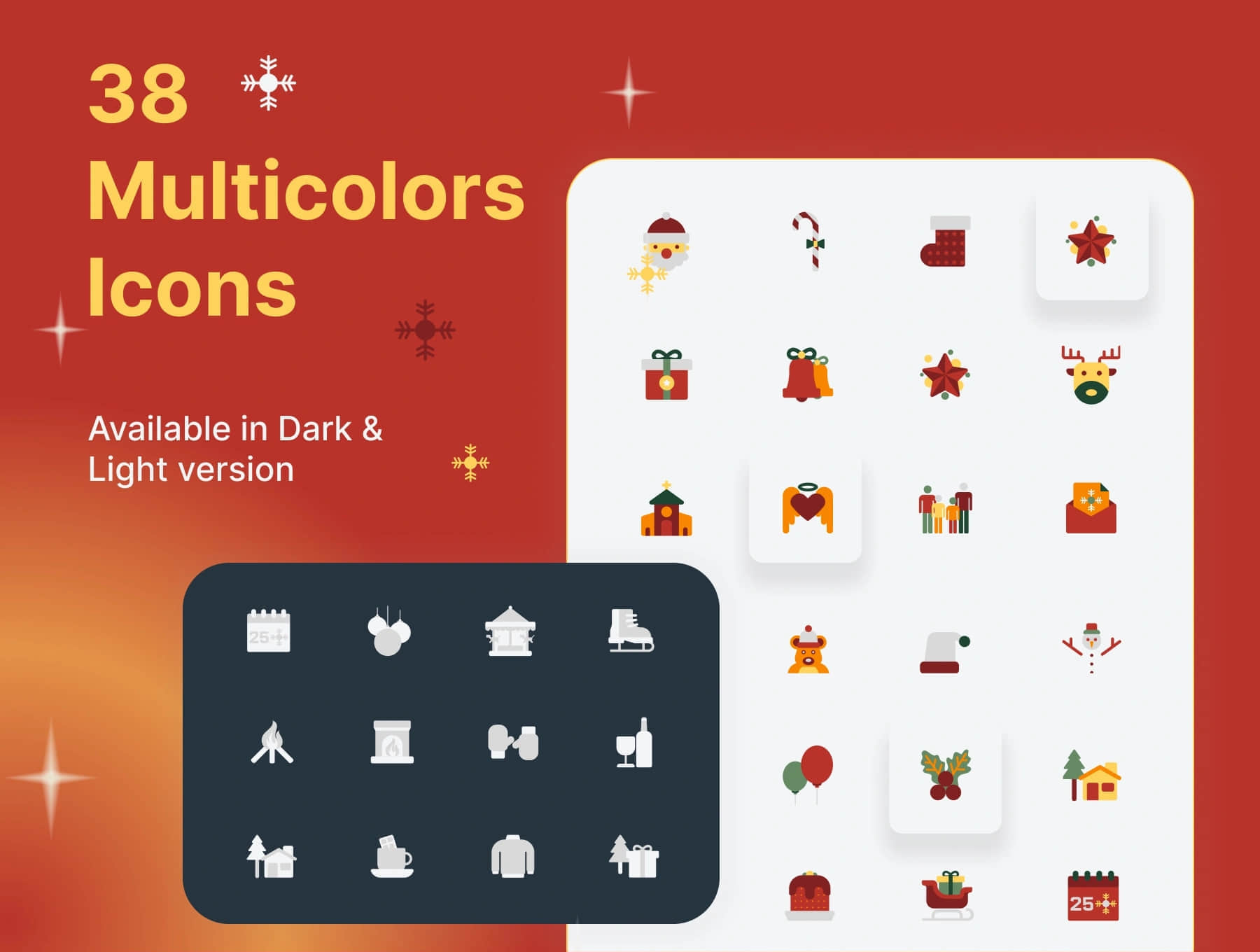 平安夜图标 (Christmas Eve Icons)