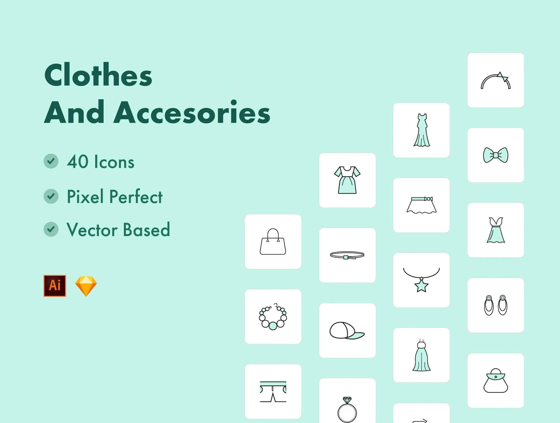 衣服和配件图标 (Clothes & Accessories Icons)