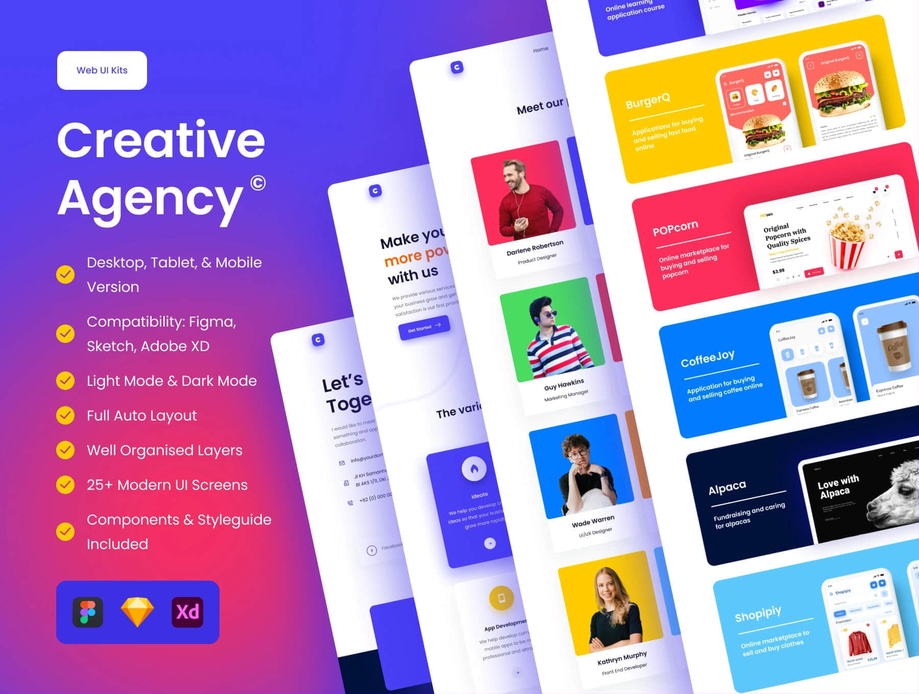 创意机构UI套件 (Creative Agency UI Kit)